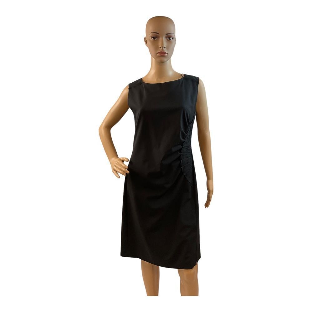 Hugo Boss Womens Black Dress  Sleeveless  Knee length Size US 6.